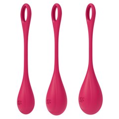 купити Набір йоні намистин Satisfyer Yoni Power 1 Red, діаметр 2-2,5-3см, вага 22-46-74гр SO5547 фото