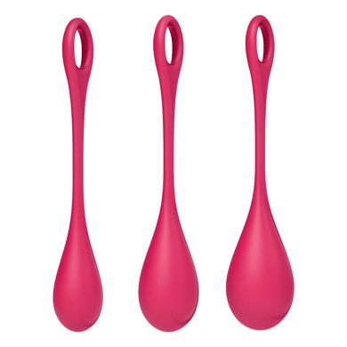 купить Набір йоні намистин Satisfyer Yoni Power 1 Red, діаметр 2-2,5-3см, вага 22-46-74гр SO5547 фото