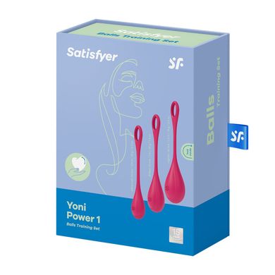 купить Набір йоні намистин Satisfyer Yoni Power 1 Red, діаметр 2-2,5-3см, вага 22-46-74гр SO5547 фото