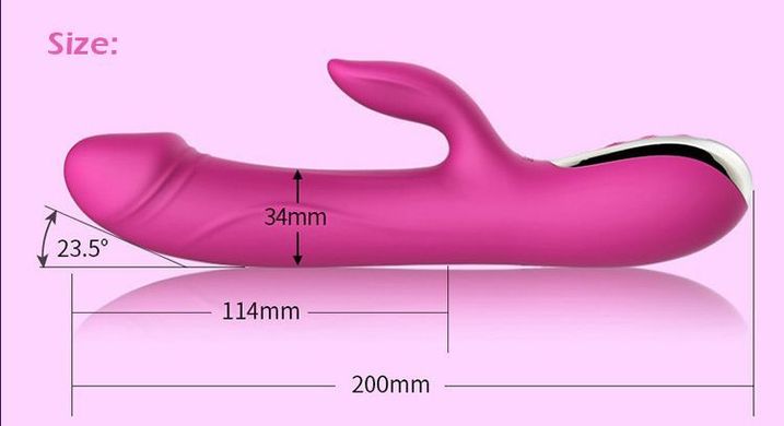 купить Вібратор-пульсатор Leten Automatical Thrusting Vibrator з підігрівом, що перезаряджається, 10 режимі SO2128 фото