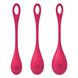 Набір йоні намистин Satisfyer Yoni Power 1 Red, діаметр 2-2,5-3см, вага 22-46-74гр 4 з 5