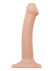 купить Насадка для страпону Strap-On-Me Dual Density Dildo Flesh S, діаметр 2,7 см, двошарова, гнучкий SO2353 фото