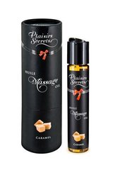 купить Масажна олія Plaisirs Secrets Caramel (59 мл) з афродизіаками, їстівна, подарункове паковання SO1837 фото