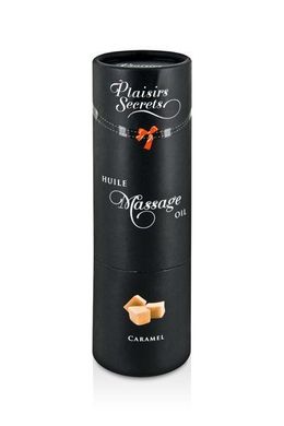 купить Масажна олія Plaisirs Secrets Caramel (59 мл) з афродизіаками, їстівна, подарункове паковання SO1837 фото