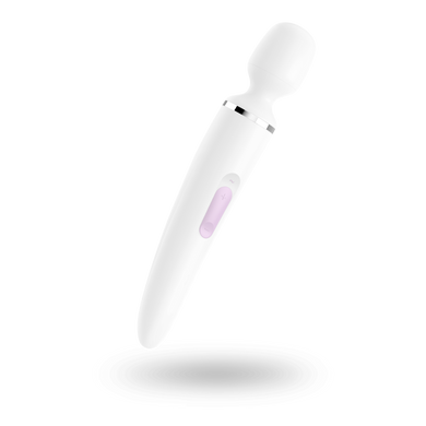 купити Вибромассажер Satisfyer Wand-er Woman (White/Chrome), водонепроницаемый, мощный, размер XXL SO3458 фото