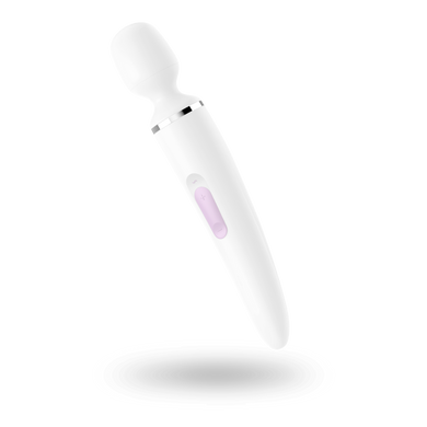 купити Вибромассажер Satisfyer Wand-er Woman (White/Chrome), водонепроницаемый, мощный, размер XXL SO3458 фото