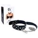 Ошейник с поводком из натуральной кожи с заклепками Art of Sex - Jenna Collar with Leash, черный 3 из 4