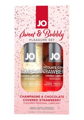 купити Набір лубрикантів System JO Sweet&Bubbly — Champagne & Chocolate Covered Strawberry (2×60 мл) SO6777 фото