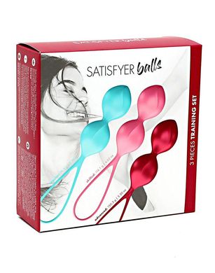 купити Вагинальные шарики Satisfyer V Balls (3 пары), диаметр 3,4см, вес 79-114-150гр, монолитные SO2301 фото