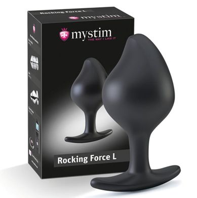 купить Силіконова анальна пробка Mystim Rocking Force L для електростимулятора, діаметр 4,7 см SO3806 фото