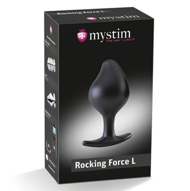 купити Силіконова анальна пробка Mystim Rocking Force L для електростимулятора, діаметр 4,7 см SO3806 фото