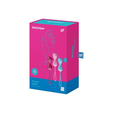 купить Вагінальні кульки Satisfyer Power Balls (3 пари), діаметр 3,4 см, маса 60-76-92г, з кулькою всередин SO2300 фото