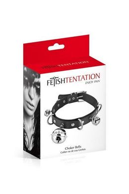 купить Нашийник c дзвіночками Fetish Tentation Choker Bells, екошкіра SO2238 фото