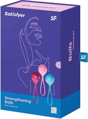 купить Вагінальні кульки Satisfyer Strengthening Balls (3шт), діаметр 3,8 см, маса 62-82-98г, монолітні SO2302 фото