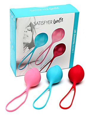 купить Вагінальні кульки Satisfyer Strengthening Balls (3шт), діаметр 3,8 см, маса 62-82-98г, монолітні SO2302 фото