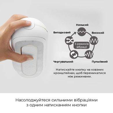 купити Мастурбатор Tenga Flip Zero Electronic Vibration White, змінна інтенсивність, розкладний SO2010 фото