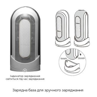 купить Вібромастурбатор Tenga Flip Zero Electronic Vibration White, змінна інтенсивність, розкладний SO2010 фото