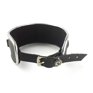 купити Ошейник из натуральной кожи со стразами и кольцом Art of Sex - Collar Ring SO5179 фото