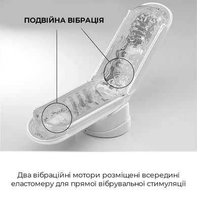 купить Вібромастурбатор Tenga Flip Zero Electronic Vibration White, змінна інтенсивність, розкладний SO2010 фото