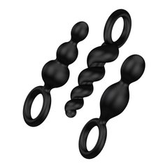 купити Набір анальних іграшок Satisfyer Plug black (set of 3) — Booty Call, макс. діаметр 3 см SO2323 фото