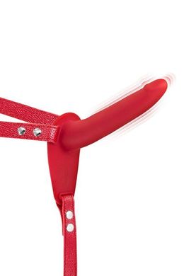 купить Страпон з вібрацією Fetish Tentation Vibrating Strap-On with Dildo Red SO3753 фото