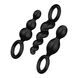 Набор анальных игрушек Satisfyer Plugs black (set of 3) - Booty Call, макс. диаметр 3см 1 з 3