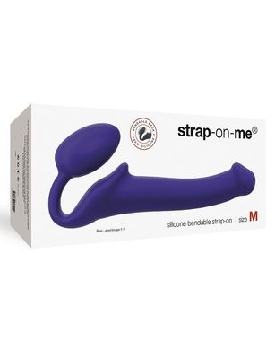 купити Безремневой страпон Strap-On-Me Violet M, полностью регулируемый, диаметр 3,3см SO2707 фото