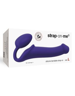 купить Безремінний страпон Strap-On-Me Violet L, повністю регульований, діаметр 3,7 см SO2708 фото