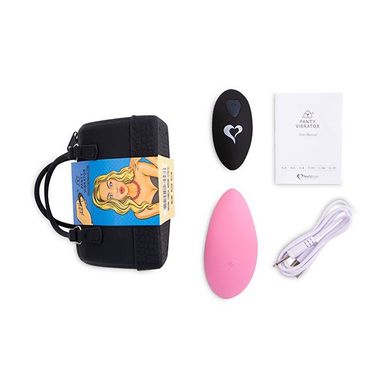 купить Вібратор в трусики FeelzToys Panty Vibrator Pink з пультом ДК, 6 режимів роботи, сумочка-чохол SO3849 фото