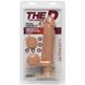 Фаллоимитатор Doc Johnson The D - Perfect D - Vibrating 8 Inch With Balls - ULTRASKYN, диаметр 5,1см 3 из 3