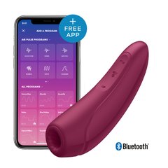 купить Вакуумний кліторальний стимулятор Satisfyer Curvy 1+ Rose Red з керуванням через інтернет SO3780 фото