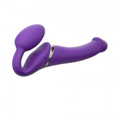 купити Безремневой страпон с вибрацией Strap-On-Me Vibrating Violet M диаметр 3,3см, пульт ДУ, регулируемый SO3825 фото