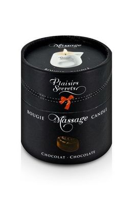 купити Масажна свічка Plaisirs Secrets Chocolate (80 мл) подарункова упаковка, керамічний посуд SO1845 фото