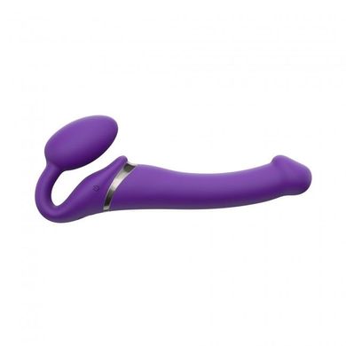 купити Безремневой страпон с вибрацией Strap-On-Me Vibrating Violet M диаметр 3,3см, пульт ДУ, регулируемый SO3825 фото