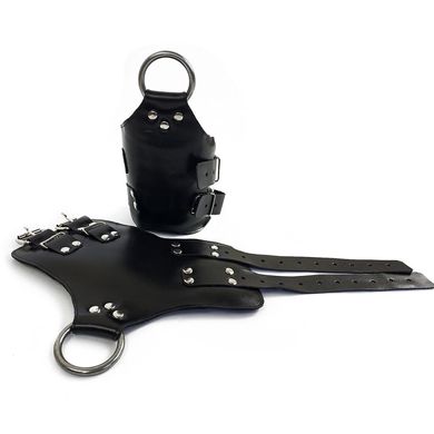 купити Манжети для підвісу за руки Kinky Hand Cuffs For Suspension з натуральної шкіри, колір чорний SO5183 фото