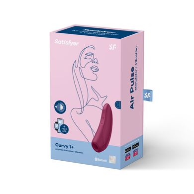 купити Вакуумный клиторальный стимулятор Satisfyer Curvy 1+ Rose Red SO3780 фото