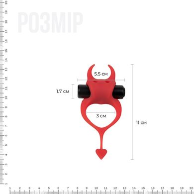 купить Ерекційне кільце Devol Cockring із вібрацією AD30604 фото