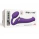 Безремневой страпон с вибрацией Strap-On-Me Vibrating Violet M диаметр 3,3см, пульт ДУ, регулируемый 5 з 7