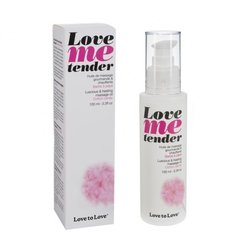 купити Масажне масло Love To Love LOVE ME TENDER Cotton candy (100 мл) натуральне без консервантів SO1390 фото