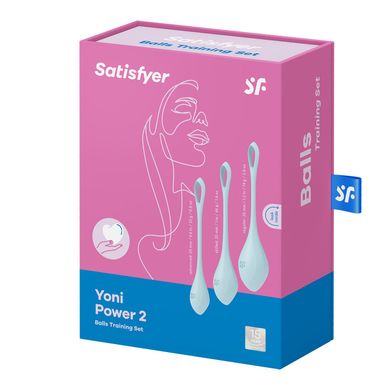 купити Набір йоні намистин Satisfyer Yoni Power 2 Light Blue, диаметр 2-2,5-3см, вес 22-44-73гр SO5548 фото