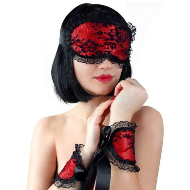 купити Мереживна маска на очі з наручниками Mask and Handcuffs SO5160 фото