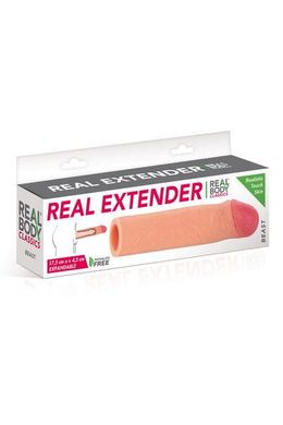 купить Насадка на член Real Body — Real Extender BEAST з відкритою головкою SO3719 фото