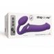 Безремневой страпон с вибрацией Strap-On-Me Vibrating Violet L, диаметр 3,7см, пульт ДУ, регулируемы 5 з 6