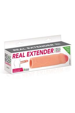 купить Насадка на член Real Body — Real Extender BIGGY із закритою головкою SO3720 фото