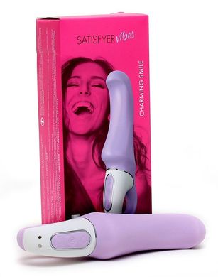 купить Потужний вібратор Satisfyer Vibes Charming Smile з гнучким стовбуром, літій силікон, 12 режимів SO2201 фото