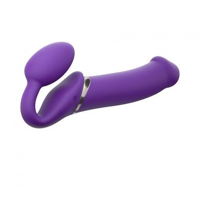 купити Безремневой страпон с вибрацией Strap-On-Me Vibrating Violet XL, диаметр 4,5см, пульт ДУ, регулируем SO3827 фото