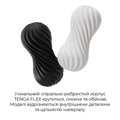 купити Мастурбатор Tenga FLEX Silky White зі змінною інтенсивністю, можна скручувати SO1645 фото