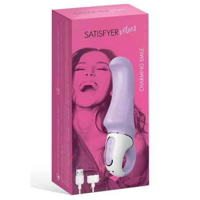 купить Потужний вібратор Satisfyer Vibes Charming Smile з гнучким стовбуром, літій силікон, 12 режимів SO2201 фото