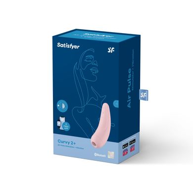 купить Вакуумний кліторальний стимулятор Satisfyer Curvy 2+ Pink SO3782 фото