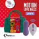 Вагинальные шарики с массажем и вибрацией FeelzToys Motion Love Balls Jivy с пультом ДУ, 7 режимов 1 з 4